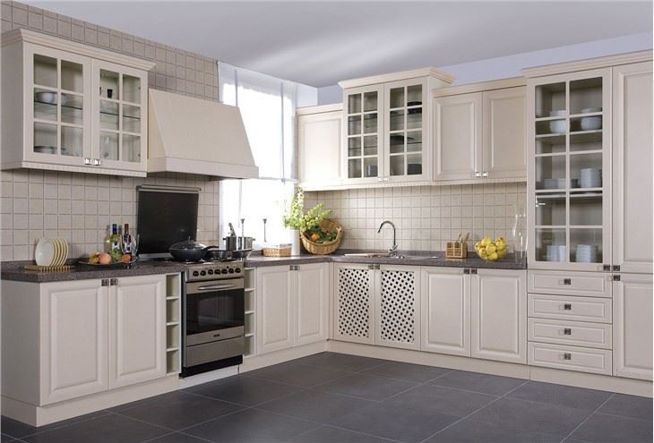 Frameless Themofoil Kitchen Cabinets